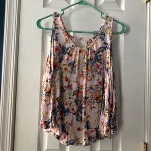 Long sleeve floral blouse